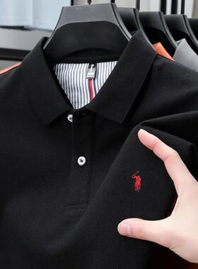 100% pure cotton men's breathable short sleeve T-shirt high-