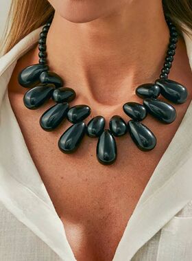 IngeSight.Z 5 Styles Exaggerated Big Water Drop Resin Pendan