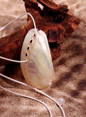 Exaggerated Natural Shell Collarbone Chain Charm Necklace Ro