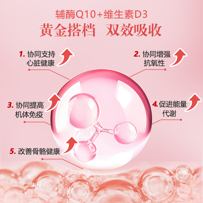 HealthLife海斯康宝辅酶Q10胶囊保护心脏熬夜常备心肌血管保健品