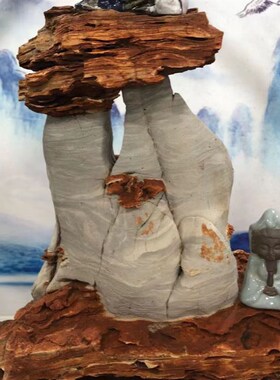 太行奇石鱼缸摆件盆景造景高山流水高端摆件