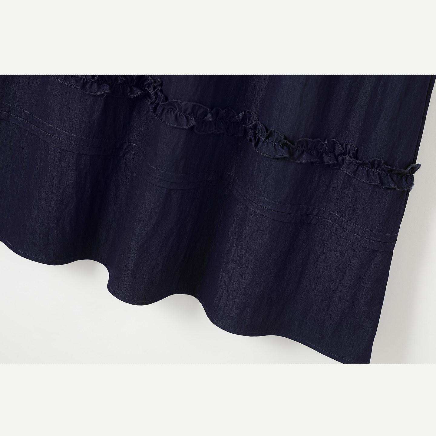 时然微胖大码女装半复古半身裙25夏新款木耳边梨形高腰显瘦A字裙,淘宝优惠券,粉丝福利购,淘宝优惠卷