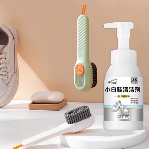（发4瓶）幻馨小白鞋清洁剂去黄去渍泡沫型300g - 图0