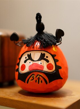 精选《钟馗》木刻自习室手工木雕七夕节礼物好运寓意达摩神明汽车