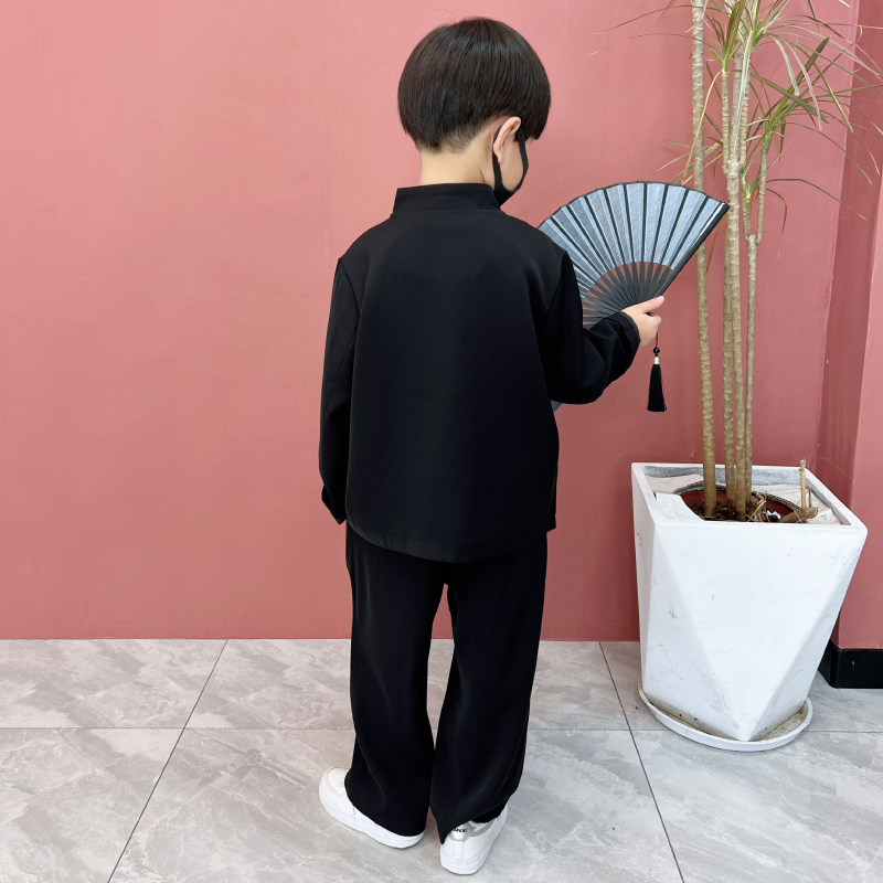 男童新中式国风春季童装套装2024新款春秋儿童中小童宝宝男孩汉服