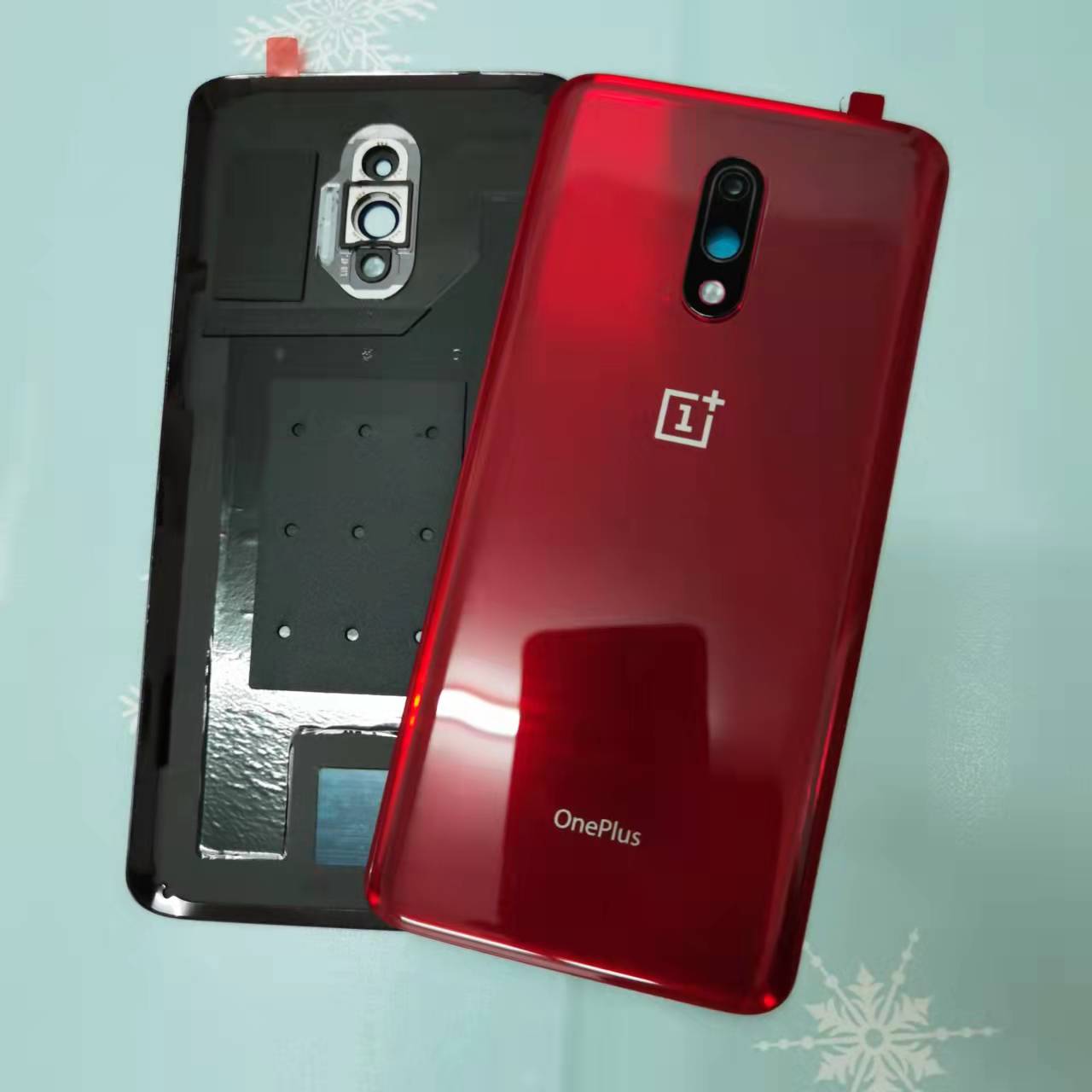 适用于OnePlus6原装玻璃后盖一加7pro/1+8原厂电池后盖6t后壳7t/p - 图0