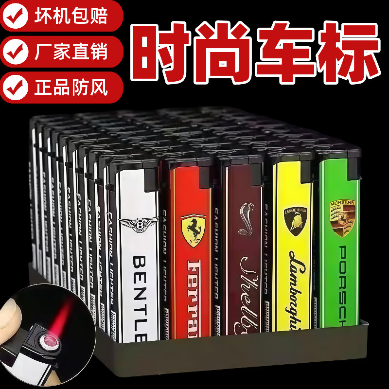 耐用新款创意防风打火机家用耐用商超批发网红爆款便宜一次性明火 - 图0
