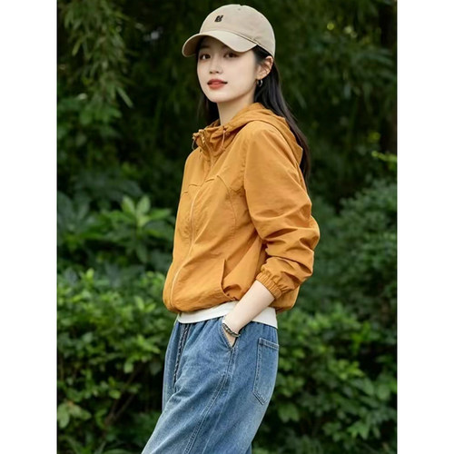 连帽防晒衣女轻薄透气2026新款夏季宽松休闲减龄时尚防晒服短外套 - 图2