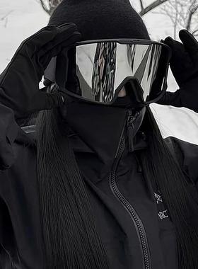 【防雪盲】滑雪镜可戴近视眼镜男