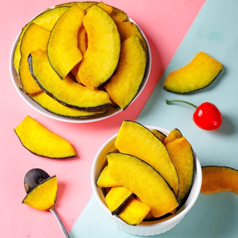 香酥南瓜脆片脱水即食蔬菜干果蔬脆500g孕妇休闲零食特产小吃散装-图2