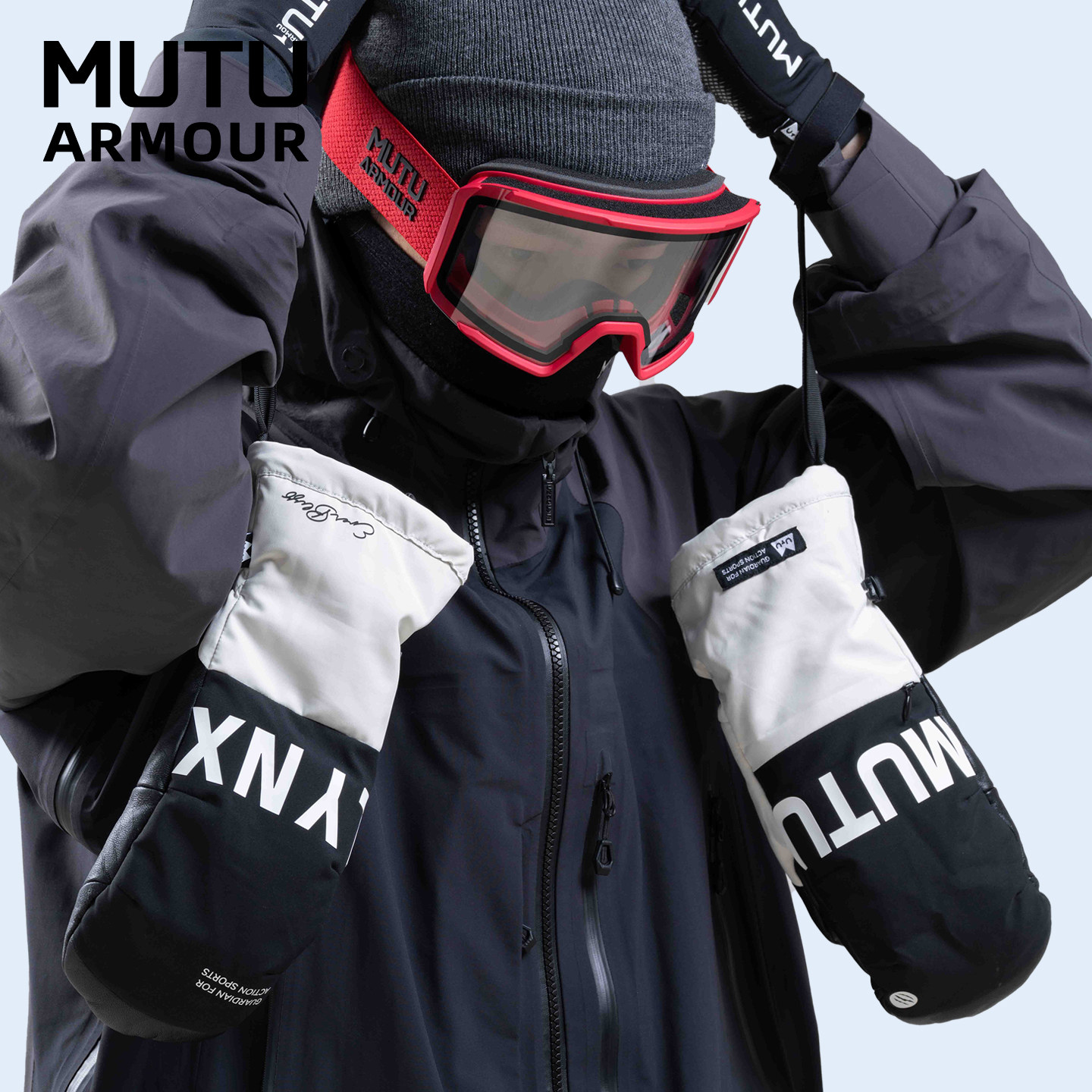 【新品】MUTU滑雪手套女防滑耐磨连指闷子单板男骑行保暖防风内胆,淘宝优惠券,粉丝福利购,淘宝优惠卷