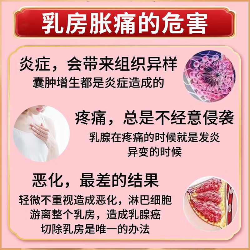 月经前乳房胀痛乳腺增生远红外热敷结节散结中药贴疏通硬块囊肿NK - 图3