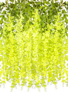 仿花紫藤花假花长豆花挂壁绢花藤