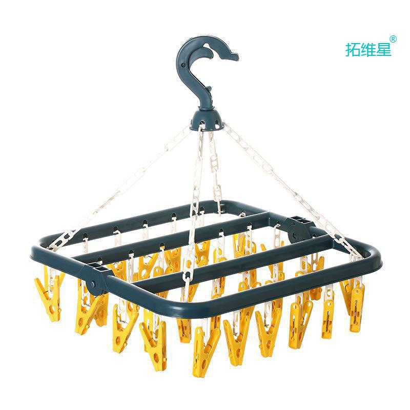 Plastic Drying Rack Simple Windproof Children's Multi Clip跨 - 图3