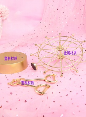USB款创意摩天轮摇摆器金属永动