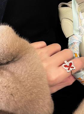 高银版戒指女EGEM意境S925纯银