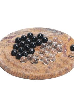 轻奢现代创意大理石金属九宫格棋盘摆件样板间玄关客厅桌面装饰品