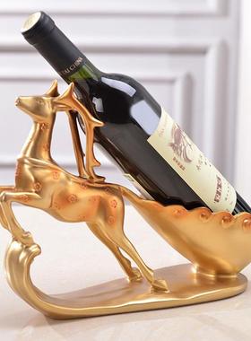 创意家居梅花鹿酒架现代欧式红酒架客厅摆件酒柜装饰品鹿摆件礼品