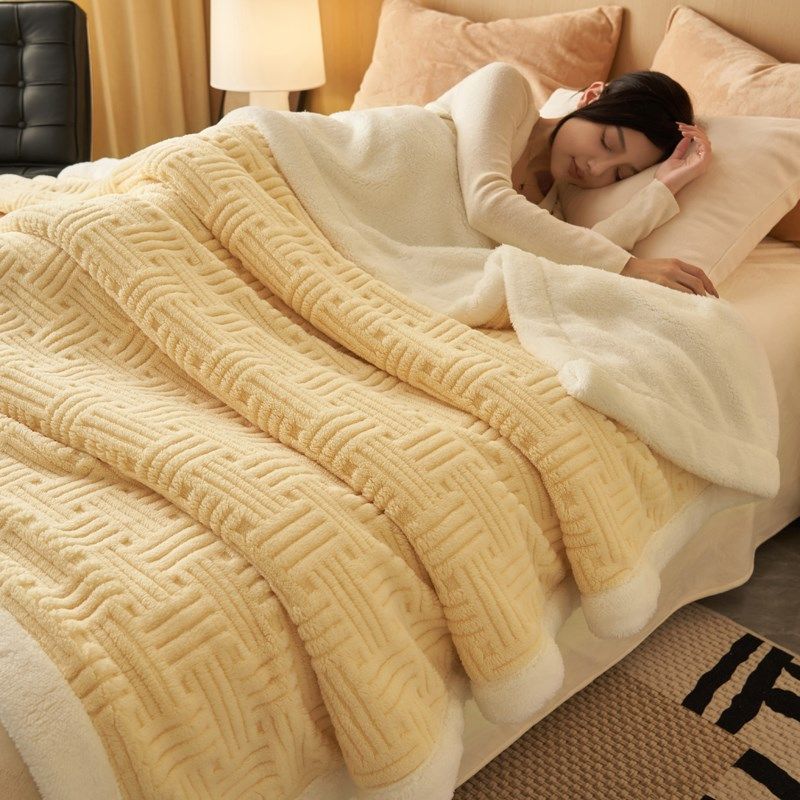 精选双层加厚加绒毛毯沙发盖毯办公室午睡毯午休毯子珊瑚绒被子床,淘宝优惠券,粉丝福利购,淘宝优惠卷