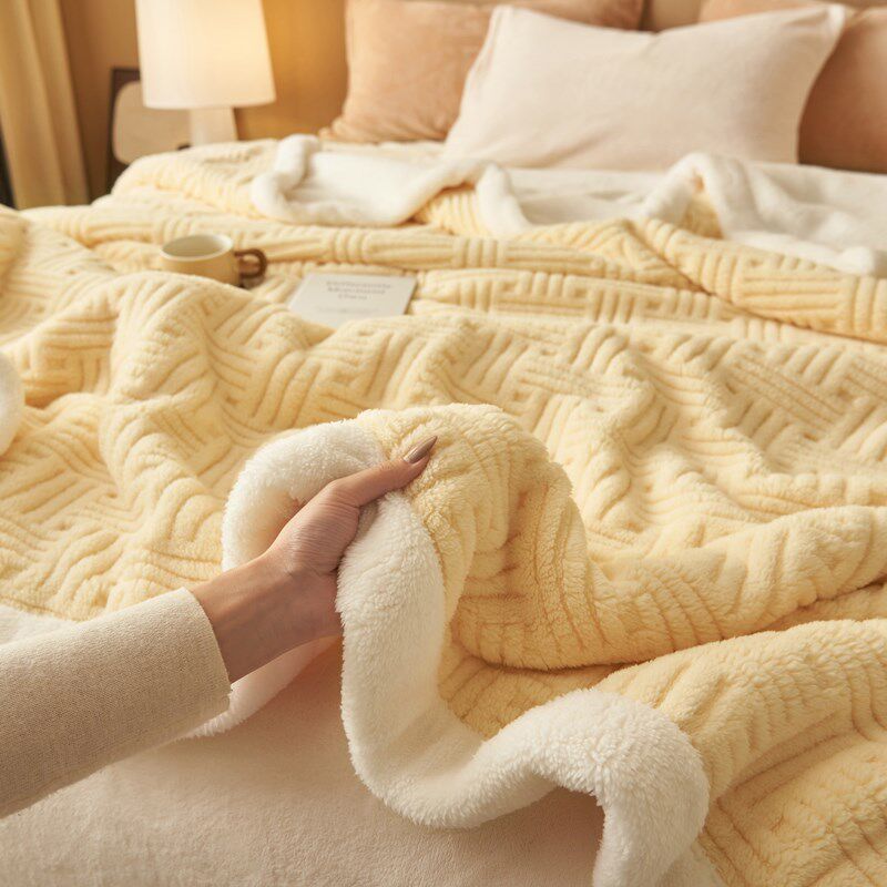 精选双层加厚加绒毛毯沙发盖毯办公室午睡毯午休毯子珊瑚绒被子床,淘宝优惠券,粉丝福利购,淘宝优惠卷