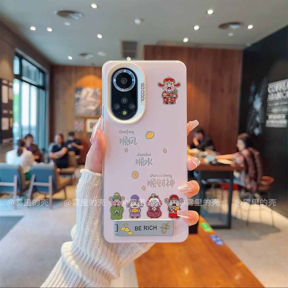 ins风粉色顺风顺水顺财神适用华为nova12pro手机壳新款高级感nova14/13网红爆款手机壳nova11/10防摔保护套女,淘宝优惠券,粉丝福利购,淘宝优惠卷
