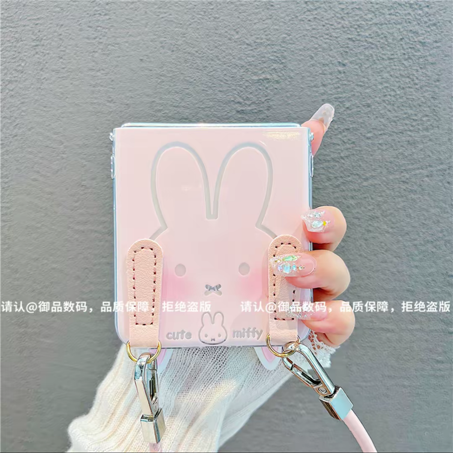 ins风小清新粉脸兔子适用华为pocket2手机壳高级感p50pocket网红爆款折叠手机壳pockets硅胶防摔外壳保护套女,淘宝优惠券,粉丝福利购,淘宝优惠卷