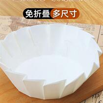 Cake Cut Pieces Oil Paper Basque Molds 4 6 8 inch Folding Paper Toaster Baking Dessert Anti-oil Packing Pad Paper