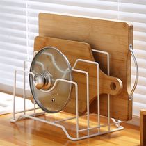 Stainless Steel Insert Knife Holder Chopping and Knife Combined Practical Countertop Lid Shelf Tool Simple Cutting Board Clear