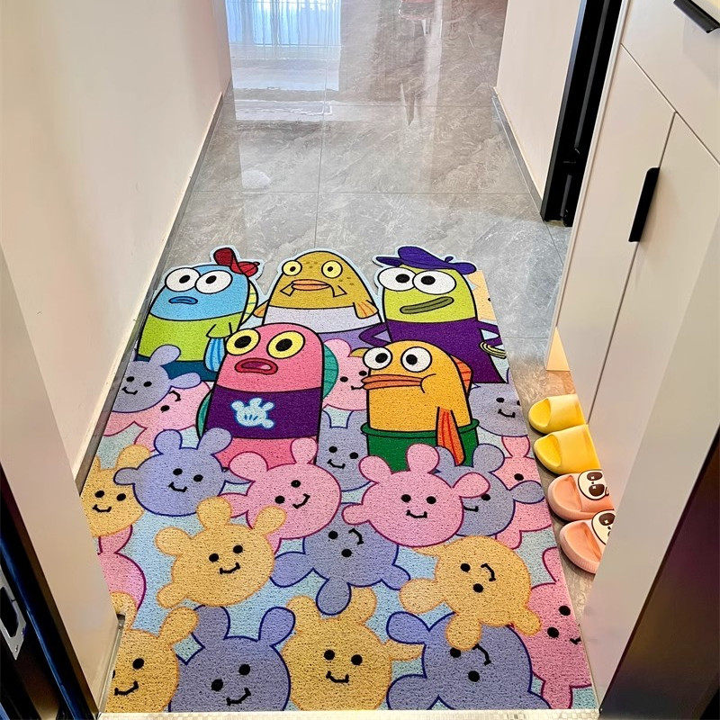 定做海绵宝宝丝圈入户门垫门厅玄关地垫防滑耐磨可裁剪刮沙除尘垫,淘宝优惠券,粉丝福利购,淘宝优惠卷