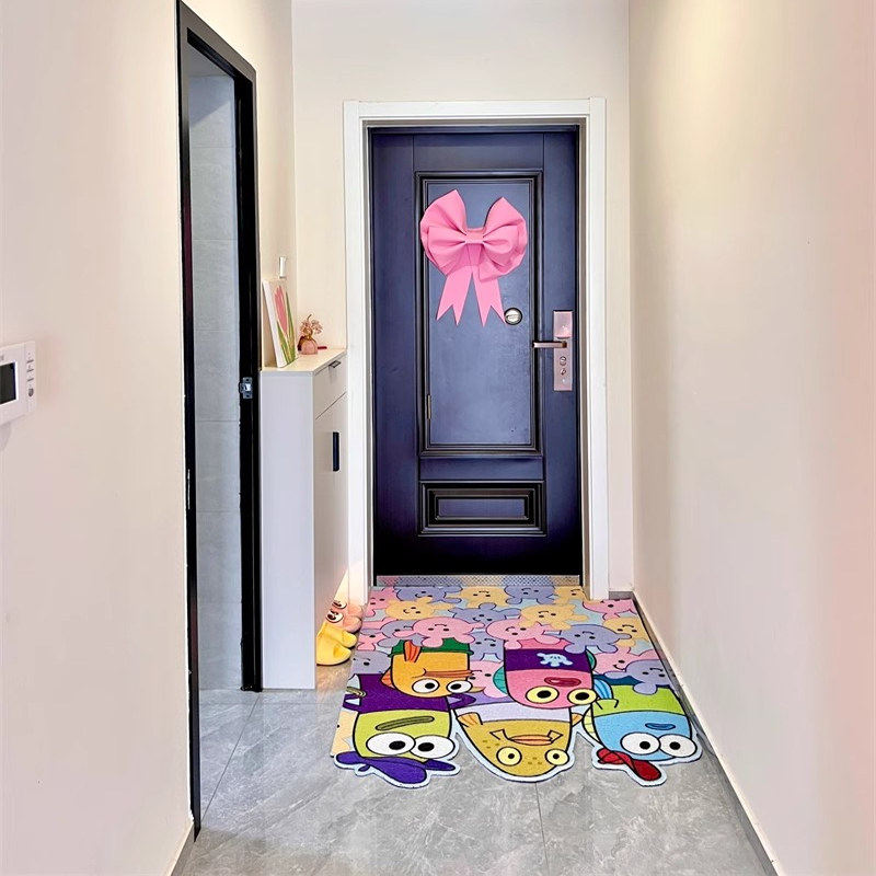 定做海绵宝宝丝圈入户门垫门厅玄关地垫防滑耐磨可裁剪刮沙除尘垫,淘宝优惠券,粉丝福利购,淘宝优惠卷