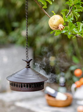 掬涵户外铁艺蚊香防风托盘