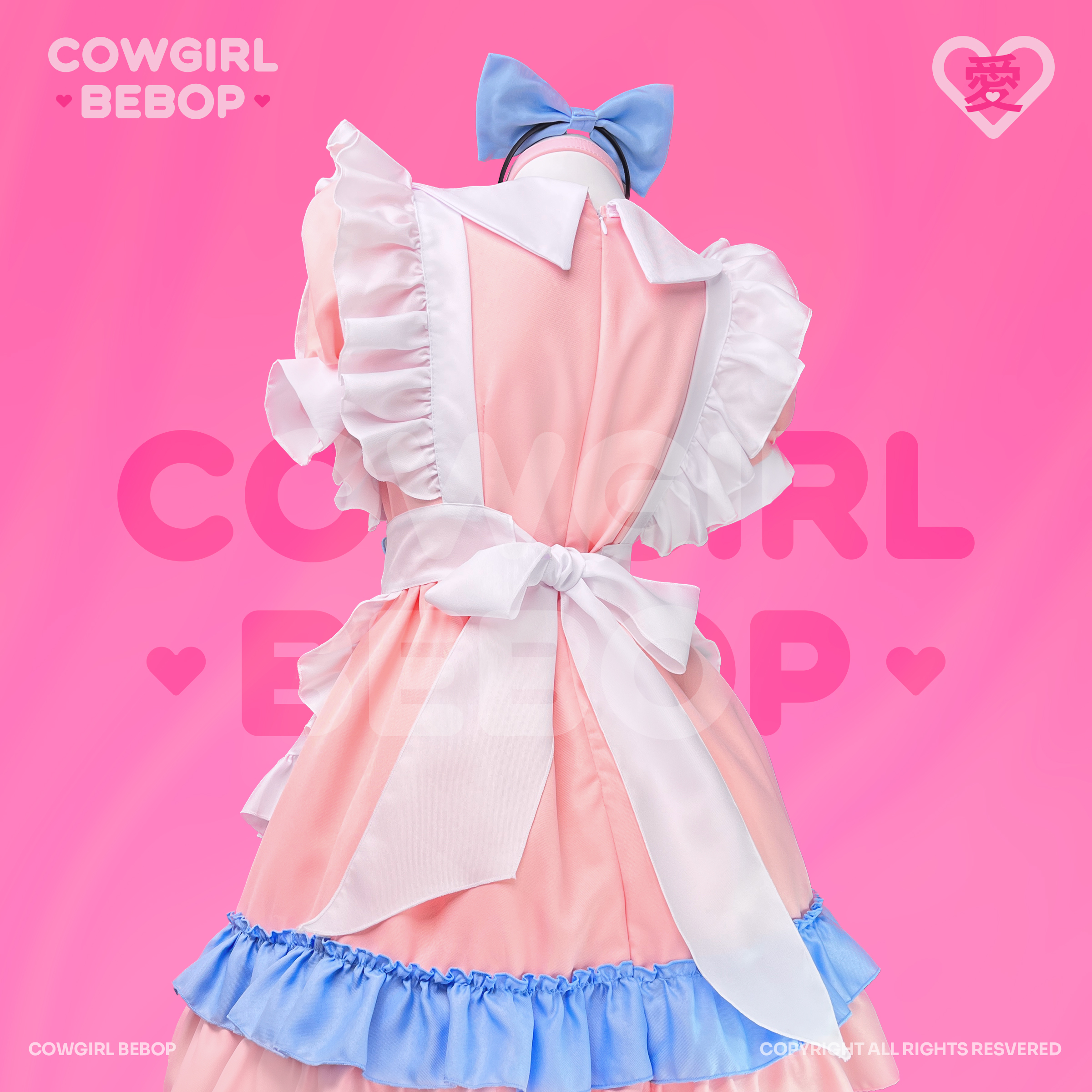 [浪漫喵屋]COWGIRL BEBOP收腰蓬裙cos服镂空甜美少女萌系制服套装 - 图0