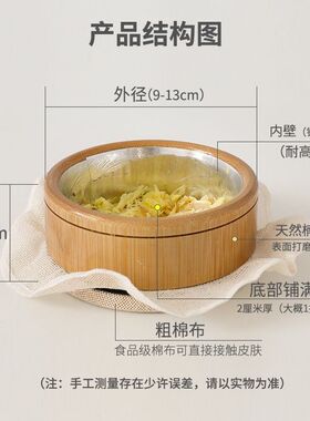 隔灸宝竹制带盖大号艾灸盒家用