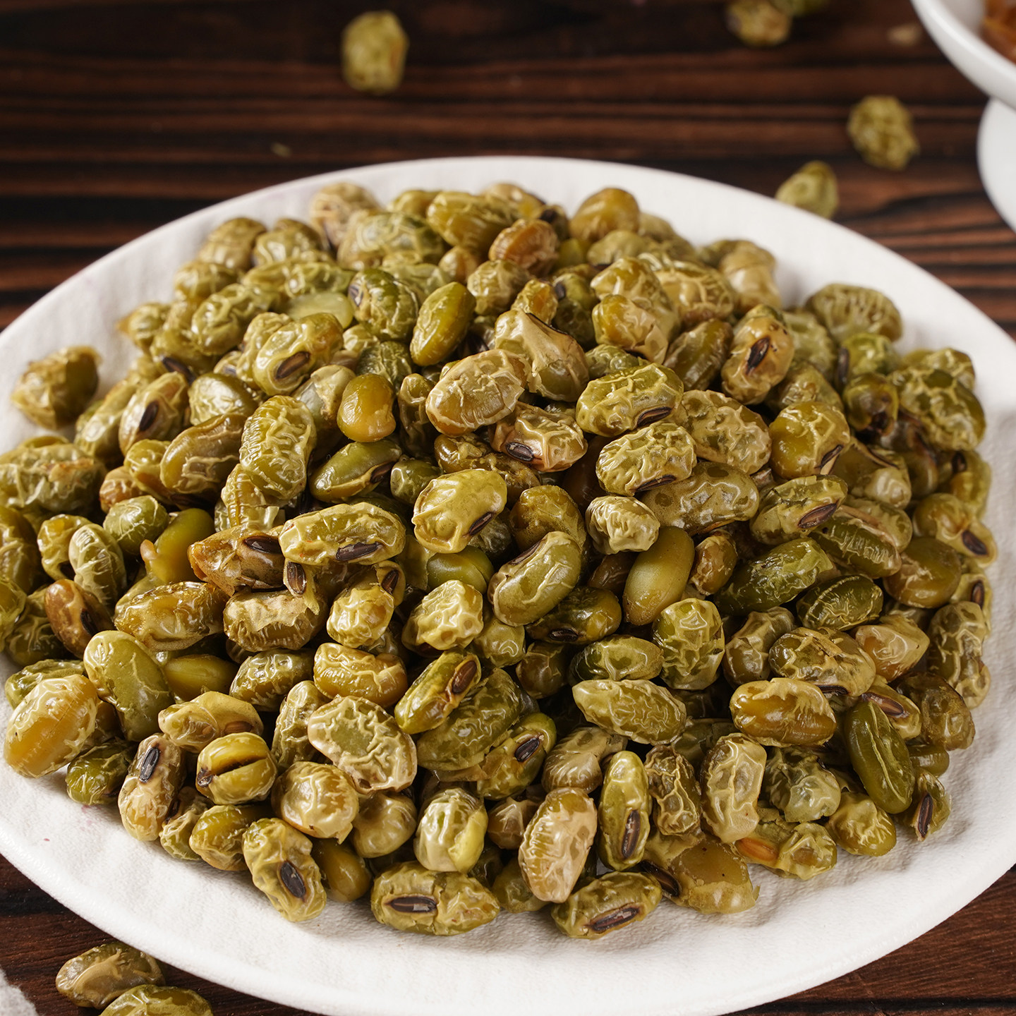 有德鲜生五香青豆湖州莫干山特产咸豆农家自制笋丝青豆休闲零食