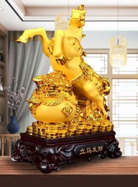 立马发财马摆件招财家居客厅玄关