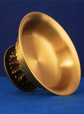 护法杯西藏式金刚杵黄铜供水杯供佛杯 八吉祥密宗古色摆件大小号