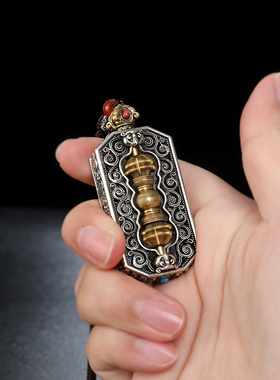 尼泊尔藏式金刚杵白铜黄铜男女吊坠手把件纯铜藏材质精美手拨挂件