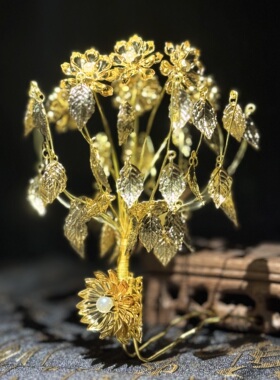 仿晋花树步摇发饰魏晋金步摇