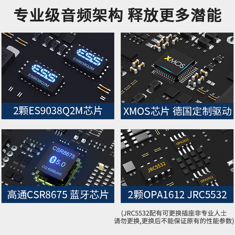 1Mii一魔声学多功能解码器LDAC无损蓝牙接收器DSD512硬解DS600 - 图0