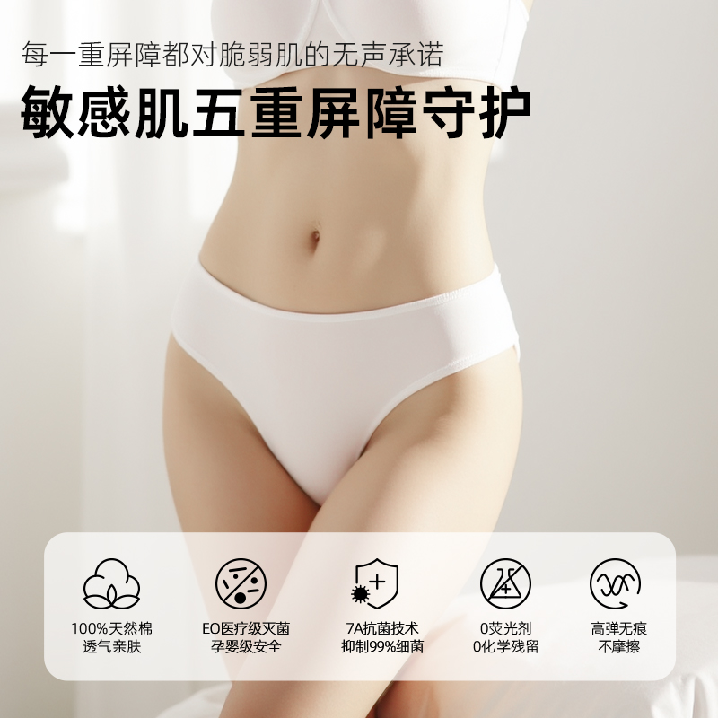 棉优米纯棉一次性内裤无菌孕产妇月子月经旅行便携出行日抛免洗女