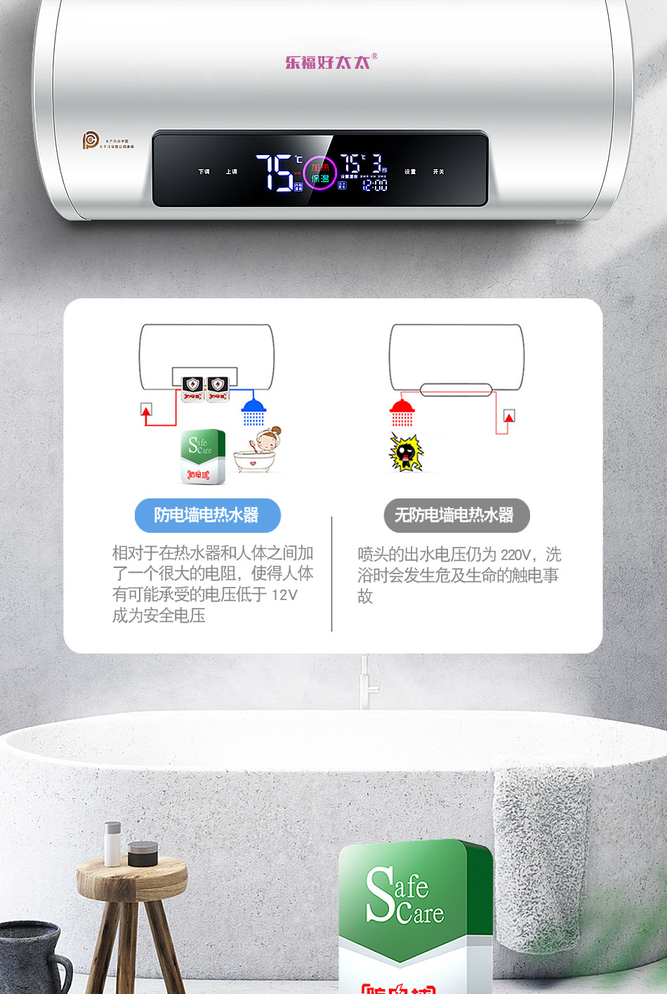  乐福好太太电热水器