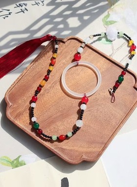 马面裙汉服配饰一米超长背云明晚风璎珞挂件明制装饰品小红书同款