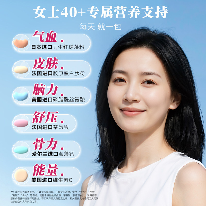 同款LessonOne女士每日营养包升级版复合维生素B益生菌鱼油维生素,淘宝优惠券,粉丝福利购,淘宝优惠卷