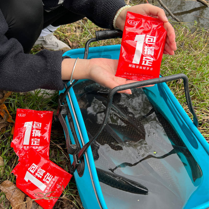 鱼诱一包搞定鲫鲤草鳊鲮罗非野钓黑坑水库钓鱼饵料60克可搓可拉饵-图1