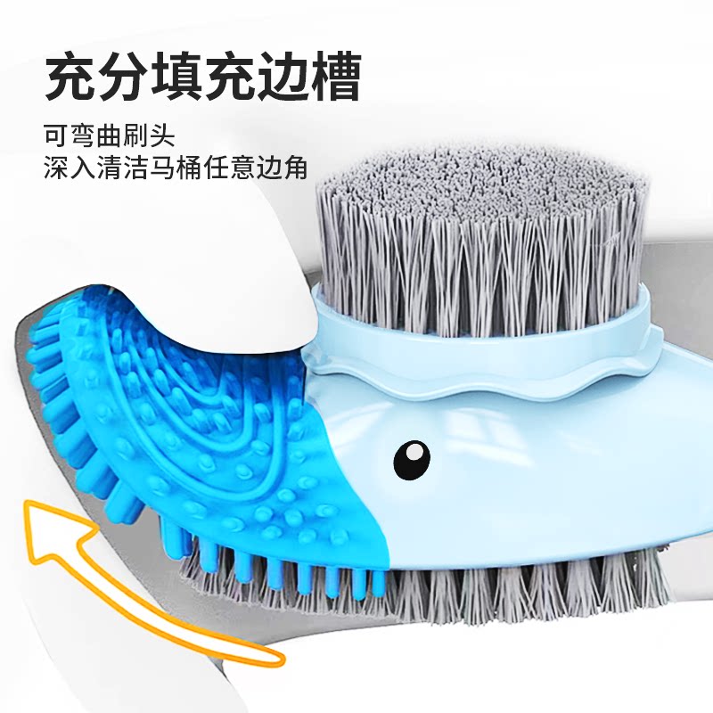 Refillable Diving Duck No-Dead Angle Toilet Brush