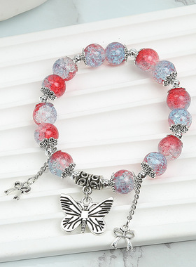 女玻璃文艺剔透亮眼手环