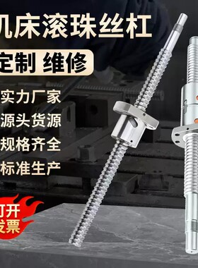 南京源头厂家滚珠丝杠精密研磨单双螺母维修重载机床滚珠丝杆
