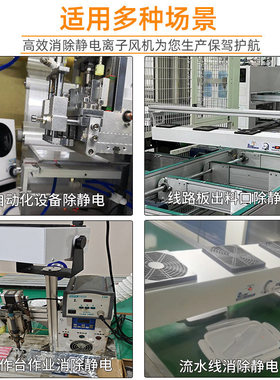 离子风机防静电工业静电消除器JH-TBL除静电悬挂式台式离子风扇