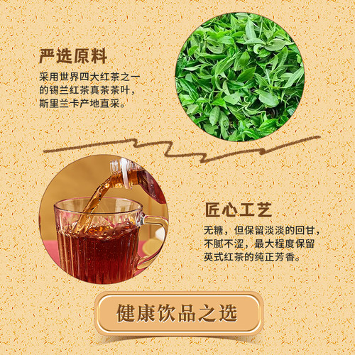 达亦多DyDo 红茶饮料0糖0卡0脂600ml*4瓶特价茶饮料官方旗舰店 - 图2