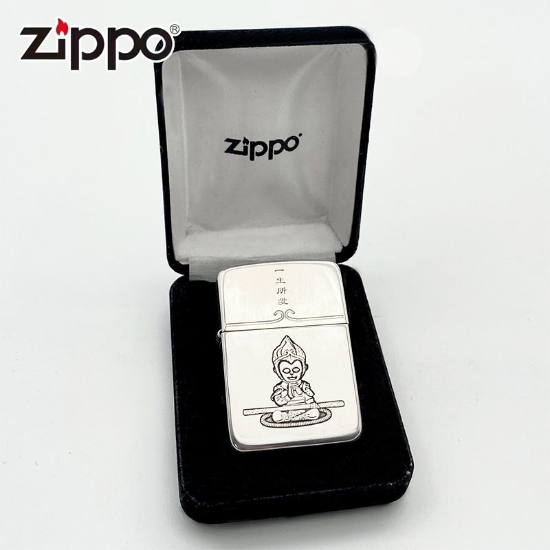 Zippo正品打火机1941军机雕刻一生所爱大话西游送礼收藏防风煤油-图2